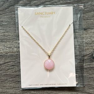Sanctuary rose quartz ‘serenity’ necklace